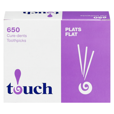 Touch Cure-dents plats 650x650.0 ea, 0,00 $/1ch