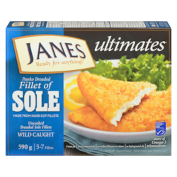 Janes Fillet Of Sole 590 g, $2.20/100g