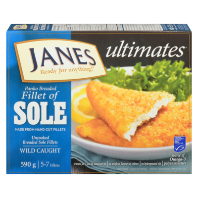 Janes Fillet Of Sole 590 g, $2.29/100g
