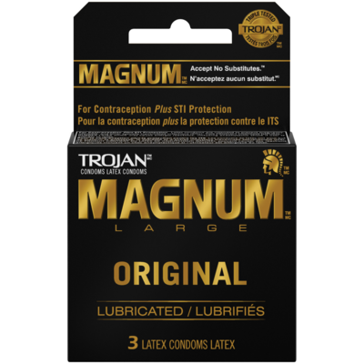Trojan Magnum Original Lubricated Condoms 3 ea, $1.10/1ea