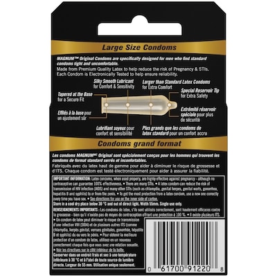 Condoms lubrifie Original Magnum