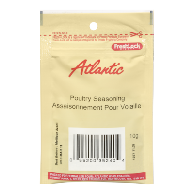 null Atlantic Poultry Seasoning 10 g, $12.90/100g