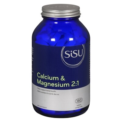 Sisu Supplément de calcium et magnésium 2:1 avec vitamine D 180 ea, 0,19 $/1ch