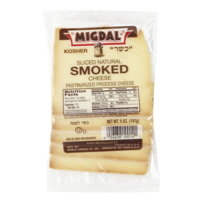 Migdal Kosher Cheese, Smoked 142 g, $6.34/100g