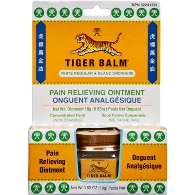 Tiger Balm White Regular Pain Relieving Ointment 18 g, $44.39/100g