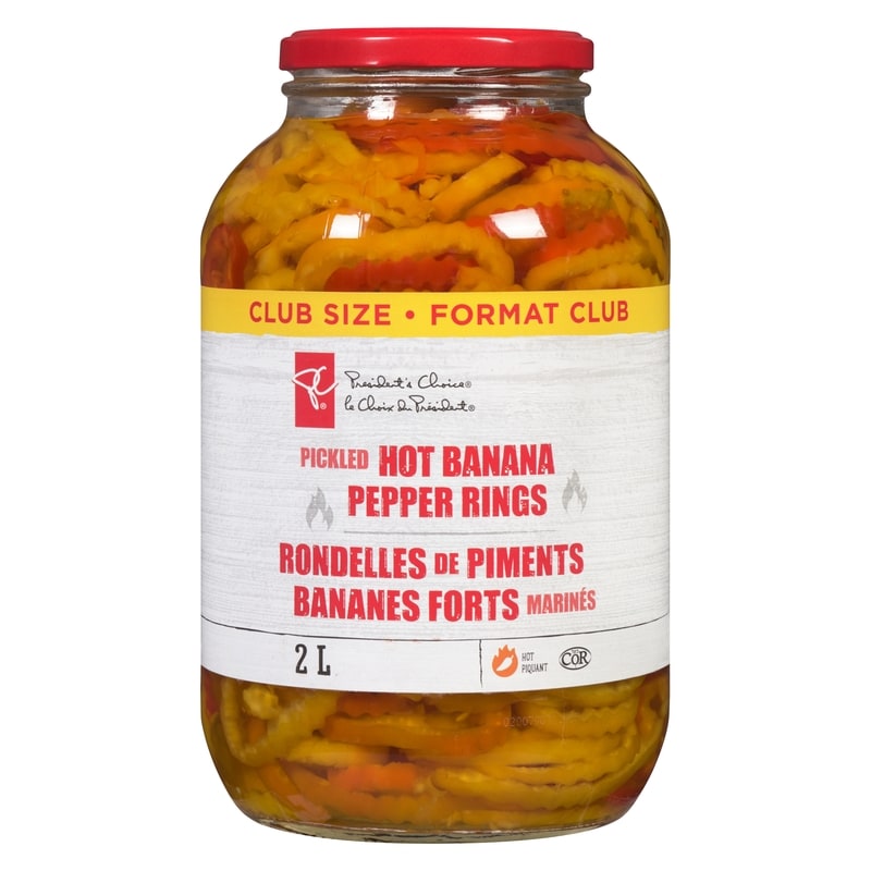 Pickled Hot Banana Pepper Rings