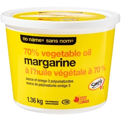 No Name Margarine 1.36 kg, $0.61/100g