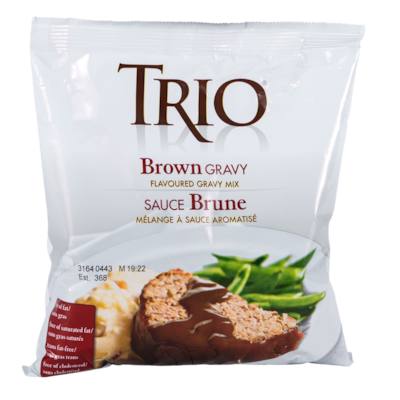 Trio Mélange à sauce brune 467 g, 1,82 $/100g