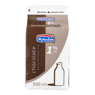 Mehadrin Kosher Chocolate Milk 500 ml, $0.46/100ml