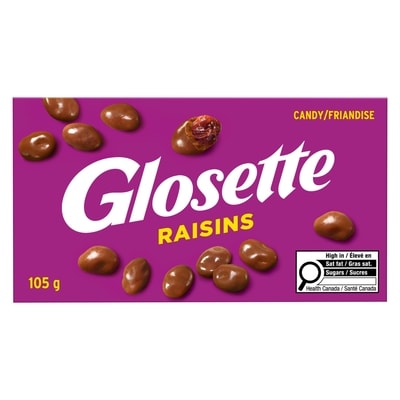 Glossette Raisins 105 g, $3.32/100g