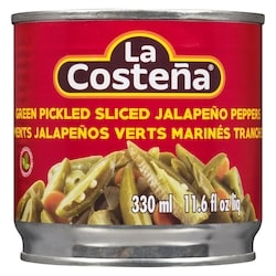 La Costena Green Pickled Sliced Jalapeno Peppers - 330 ml | Maxi