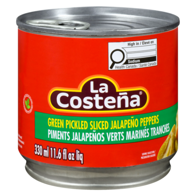 La Costena Jalapeños verts tranchés et marinés 330 ml, 1,21 $/100ml