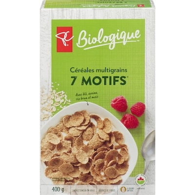 PC Biologique Céréales Multigrains 7 Motifs 400 g, 1,62 $/100g