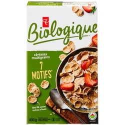 PC Biologique Céréales Multigrains 7 Motifs 400 g, 1,63 $/100g