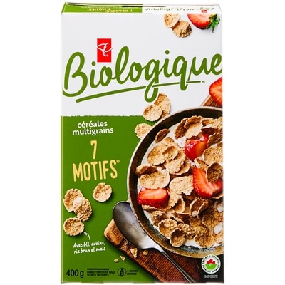 PC Biologique Céréales Multigrains 7 Motifs 400 g, 1,45 $/100g
