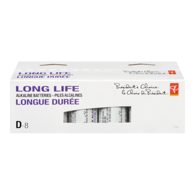 President's Choice Alkaline Batteries, D 1 ea, $1.88/1ea
