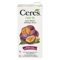 Ceres Jus de fruit de la passion casher 1 l, 0,30 $/100ml