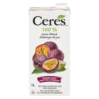 Ceres Jus de fruit de la passion casher 1 l, 0,30 $/100ml