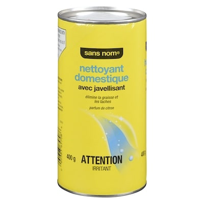 Sans Nom Nettoyant domestique avec javellisant  400 g, 0,38 $/100g