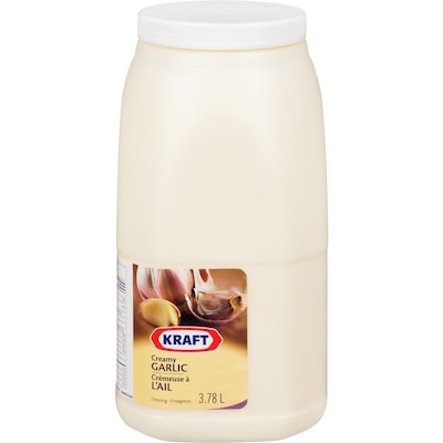 Kraft Creamy Garlic Dressing 3 l, $0.93/100ml