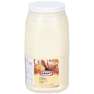 Kraft Vinaigrette crémeuse à l’ail 3 l, 0,93 $/100ml