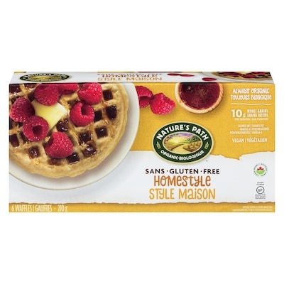 Nature's Path Flax Plus Organic Gluten Free Waffles, Homestyle 210 g, $2.61/100g