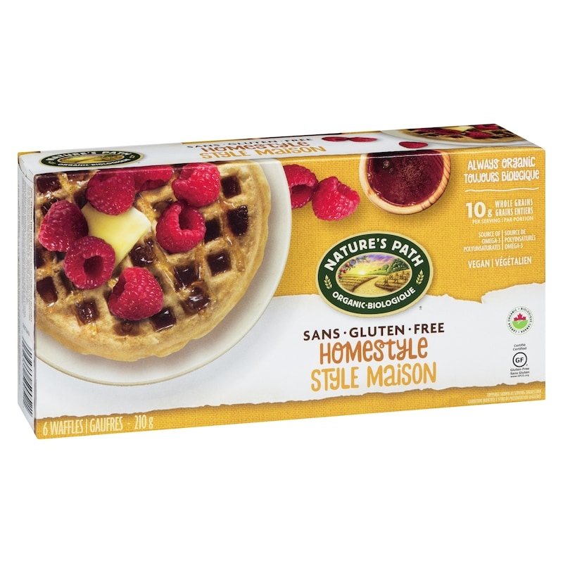 Flax Plus Organic Gluten Free Waffles, Homestyle