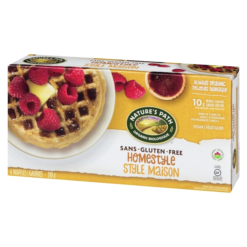 Flax Plus Organic Gluten Free Waffles, Homestyle