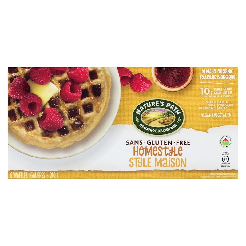 Flax Plus Organic Gluten Free Waffles, Homestyle