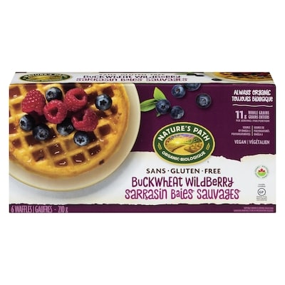 Nature's Path Flax Plus Waffles, Buckwheat Wildberry 210 g, $2.61/100g