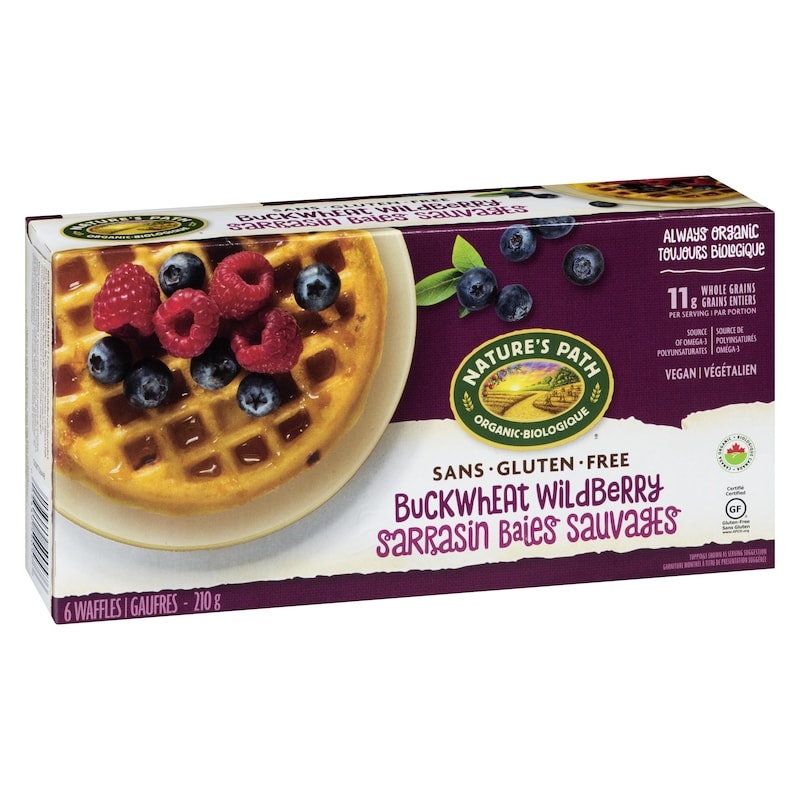 Flax Plus Waffles, Buckwheat Wildberry