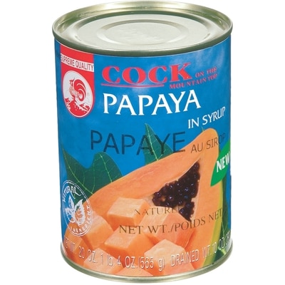 Cock Papaya in Syrup 565 g, $0.49/100g