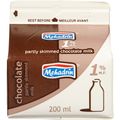 Mehadrin Chocolate Milk 200 ml, $0.50/100ml