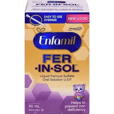 Enfamil Liquid Ferrous Sulfate U.S.P. Oral Solution 50 ml, $41.98/100ml