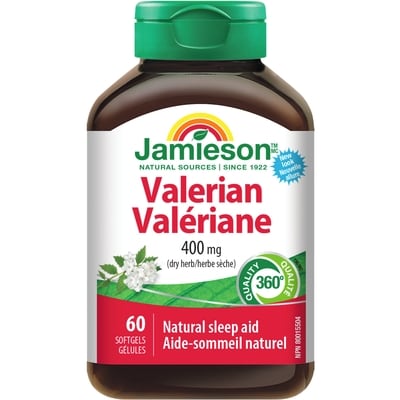 Jamieson Valériane 400 mg 60 ea, 0,22 $/1ch
