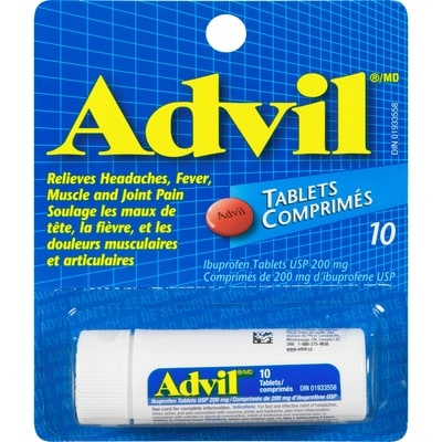Advil 200 Mg Tablets 10 ea, $0.38/1ea