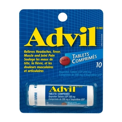 Advil Comprimés de 200 mg 10 ea, 0,45 $/1ch