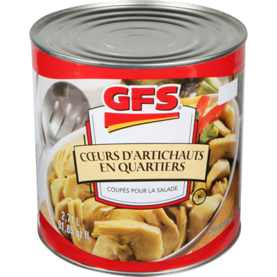 GFS Artichoke Quarters      2.5 kg, $0.92/100g