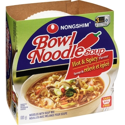 Bowl Noodle Soup Noodles with Soup Mix Hot & Spicy Flavour