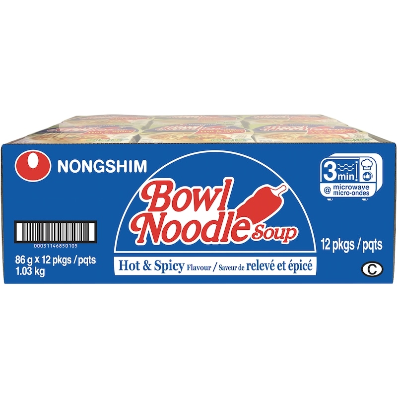 Bowl Noodle Soup Noodles with Soup Mix Hot & Spicy Flavour