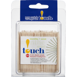 Touch Cure-dents emballés, menthe 250 ea, 0,01 $/1ch