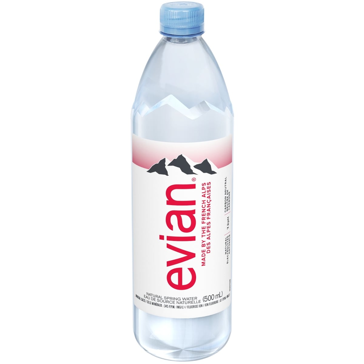 Evian Natural Spring Water     500 ml, $0.66/100ml