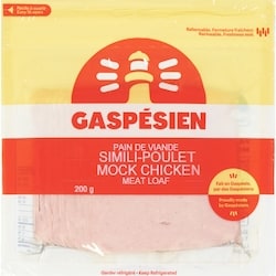 Gaspesien Mock Chicken Loaf 200 g, $2.00/100g