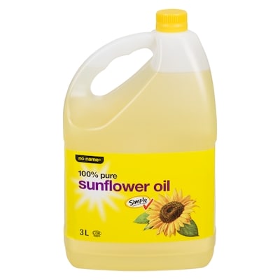 No Name 100% Pure Sunflower Oil 3 l, $0.62/100ml