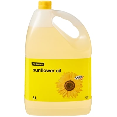 Sans Nom Huile de tournesol pure à 100 % 3 l, 0,57 $/100ml