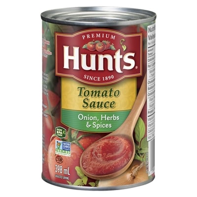 Hunt's Tomato Sauce, Onion, Herbs & Spices 398 ml, $0.70/100ml