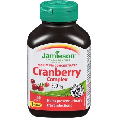 Jamieson Maximum Concentrate Cranberry Complex Capsules, 500 mg 60 ea, $0.30/1ea