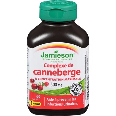 Jamieson Complexe de canneberge - Concentration maximale 60 ea, 0,30 $/1ch