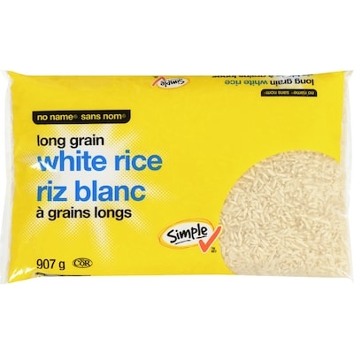 No Name Long Grain White Rice 907 g, $0.56/100g