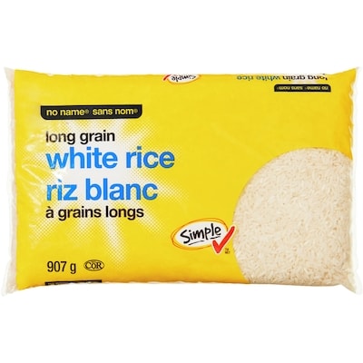 Sans Nom Riz blanc à grains longs 907 g, 0,56 $/100g